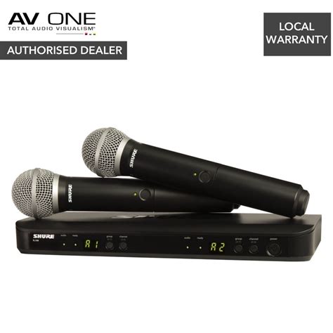 Shure Blx Pg Wireless Dual Vocal System W Pg Handheld