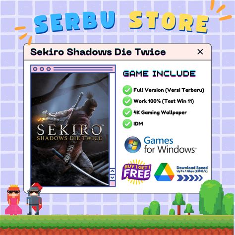 Jual Sekiro Shadow Die Twice Game Pc Premium Shopee Indonesia