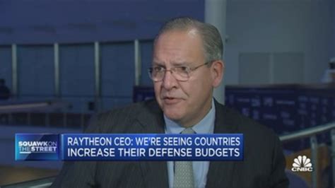 We're seeing the demand, but we're not seeing the contracts yet, says Raytheon CEO Greg Hayes ...