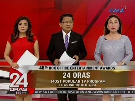 24 Oras at ilang Kapuso personalities, kinilala sa 48th Box Office Entertainment Awards | Video ...