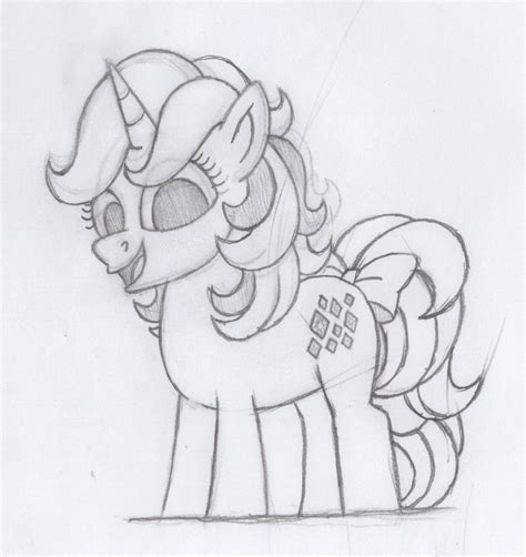 My Little Pony 1963 Rarity Sketch By Monicapixarfan2001 On Deviantart