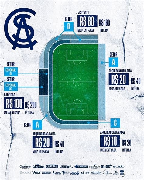 CSA divulga valores dos ingressos para jogo contra o Vasco pela 25ª