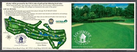 Lochmere Golf Club Course Profile Course Database