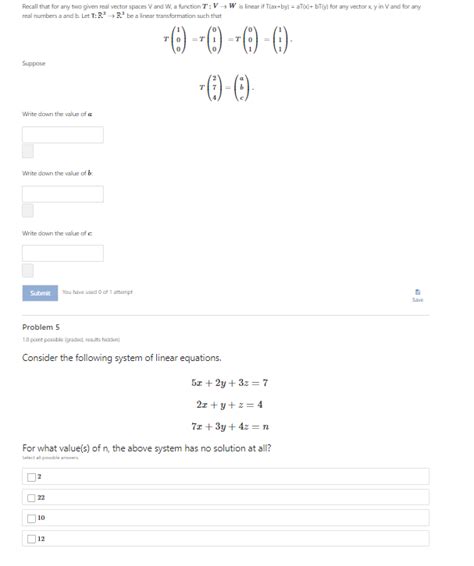 Solved Recall That For Any Two Given Real Vector Spaces V Chegg