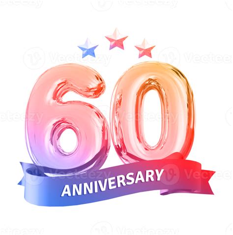 60 Anni Anniversario Numero 11297783 PNG