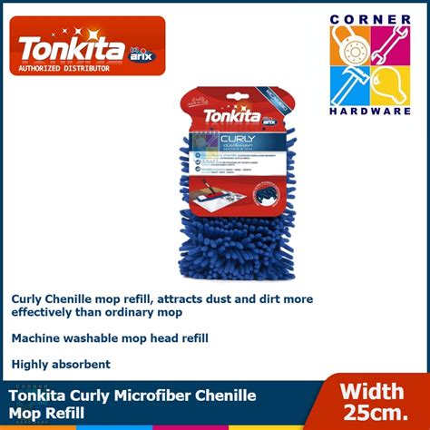 TONKITA Curly Microfibre Chenille Mop Refill Shopee Philippines