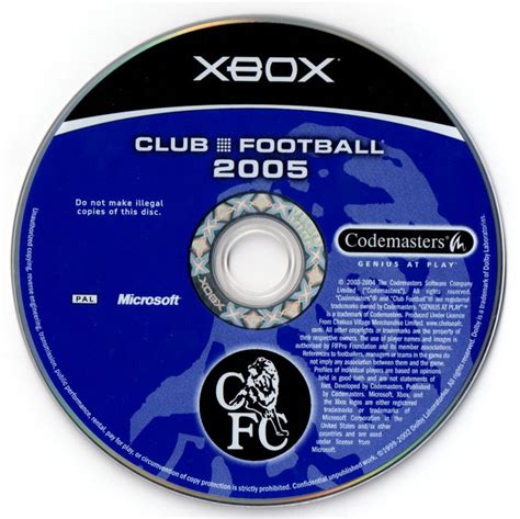 Club Football 2005 Cover Or Packaging Material MobyGames