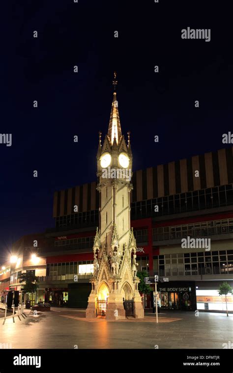 The Clock Tower at night, Leicester City, Leicestershire, England ...