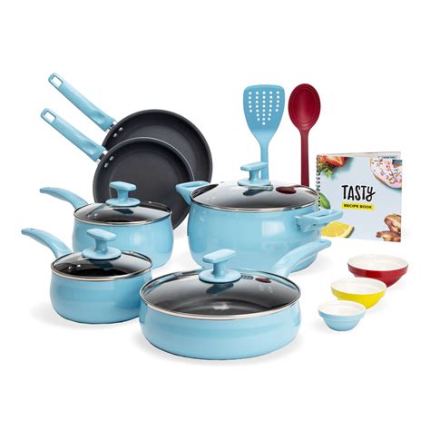 Tasty Piece Non Stick Ceramic Kitchen Cookware Set With Diamond