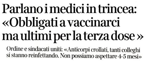 Vaccino Anti Covid Leoni Torniamo Ad Ammalarci Subito La Terza Dose