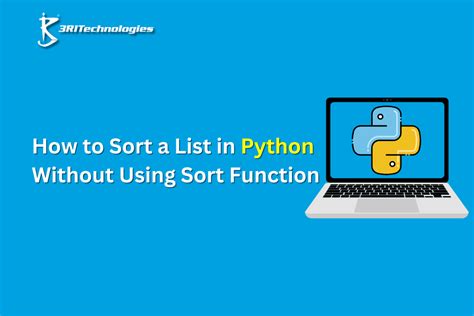 How To Sort A Python List Without Built In Functions Ri