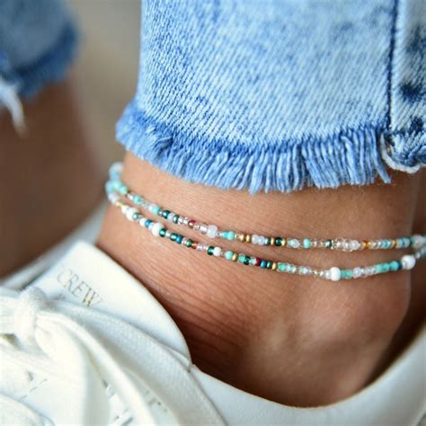 Beaded Anklet Etsy