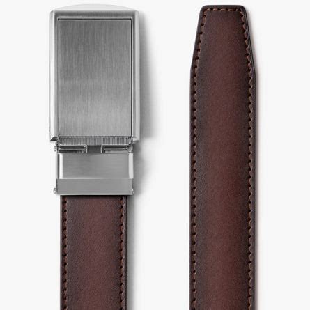 Full Grain Leather Belts | Ratchet Belt without Holes Adjustable Belt ...