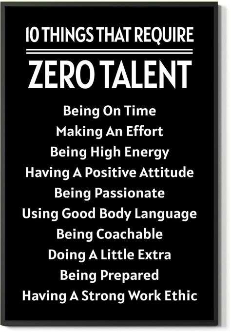 Buy Things That Require Zero Talent Poster Teach Your Team And