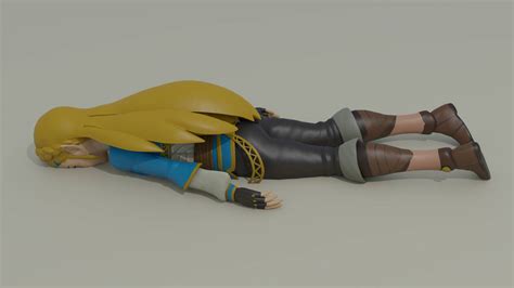 Zelda Face Down Pose 8 8 By Opticpause On Deviantart