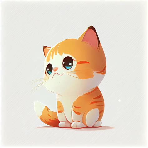 cute cat kitty animal character epitome avatar mascot portrait