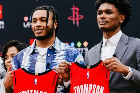 NBA News Rockets Introduce Amen Thompson And Cam Whitmore The Dream