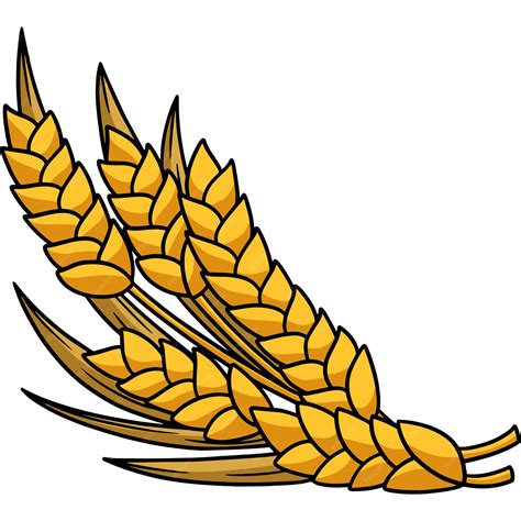 Premium Vector Wheat Cartoon Colored Clipart Illustration