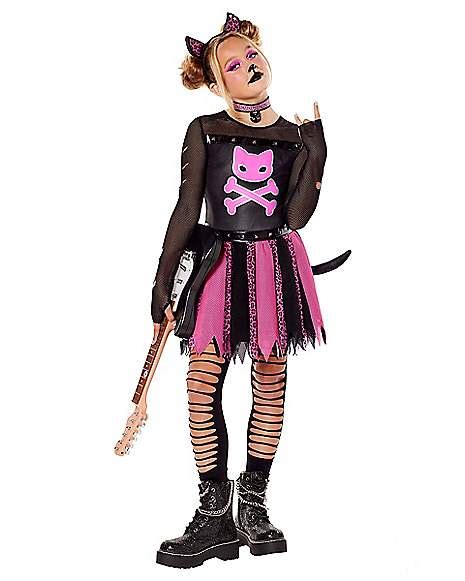 Kids Punk Kitty Costume - Spirithalloween.com