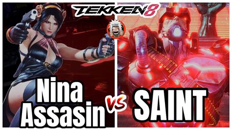 T8 Nina Assassin Nina Vs SAINT Jack 8 TEKKEN 8 YouTube