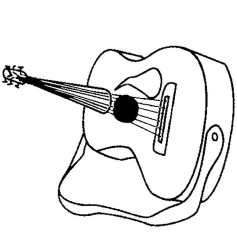 Coloriage Guitare En Ligne Gratuit à Imprimer