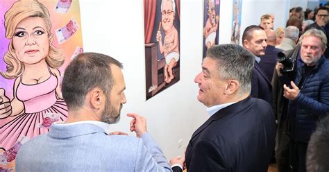 Galerija Foto Nik Titanik Izlo Io Karikature Slavnih Hrvata Milanovi