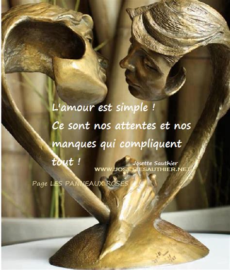 LES PANNEAUX ROSES De JOSETTE SAUTHIER Citation Sur L Amour Et Ses