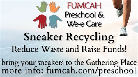 Preschool Sneaker Recycling — First United Methodist Church of ...