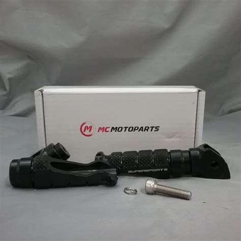 NEW MC MOTOPARTS CNC R FIGHT SUPERSPORTS FRONT FOOT PEGS BLACK DUCATI