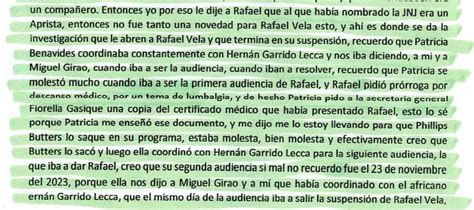 Jaime Villanueva Revela Que Patricia Benavides Filtró Certificado