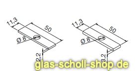 Glas Scholl Webshop Wandanschlussprofil Klemmprofil F R Mm Glas