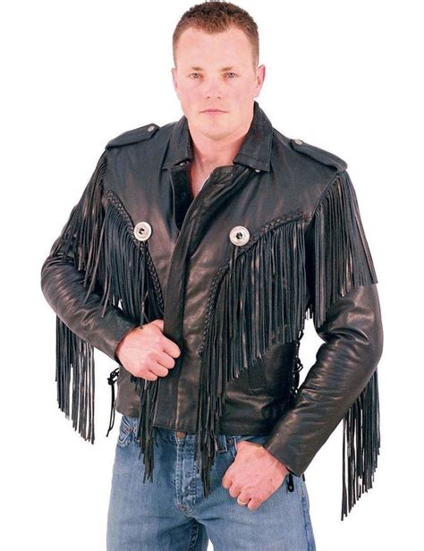 Beltless Fringed Leather Motorcycle Jacket #M400FB - Jamin Leather®