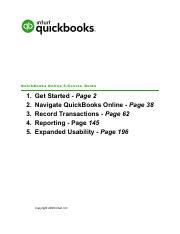 Quickbooks Manual 2020 Pdf QuickBooks Online 5 Course Guide 1 2 3