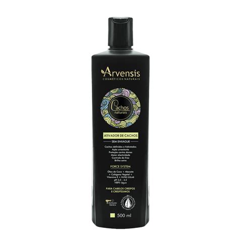 Kit Cachos Naturais Shampoo S Sulfato 1L Mascara Crespos 450g