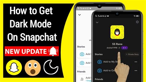 How To Get Dark Mode On Snapchat Iphone And Android Youtube