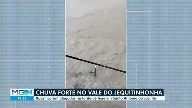 Mg Inter Tv Edi O Vales Mg Chuva Forte Deixa Ruas Alagadas Em