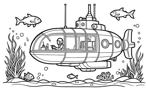 Free Printable Coloring Pages Of Submarines