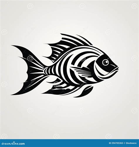 Minimalist Eagle Fish Svg Design with Tropical Symbolism Stock ...