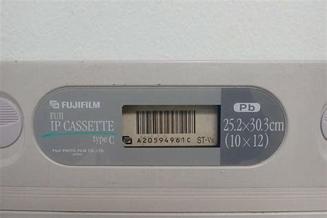 Used Fujifilm Fuji Ip Cassette Type C 252 X 303 Cm 10x12 With St Vi