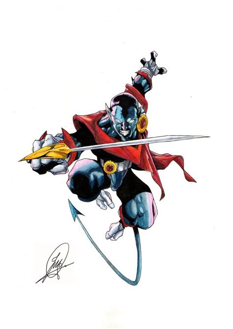 Nightcrawler By Carlos Pacheco Rondador Nocturno Inked Colored By