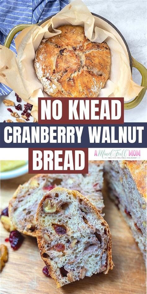 Cranberry Walnut Bread Cranberry Walnut Bread Artisan Bread Recipes Dutch Oven Bread