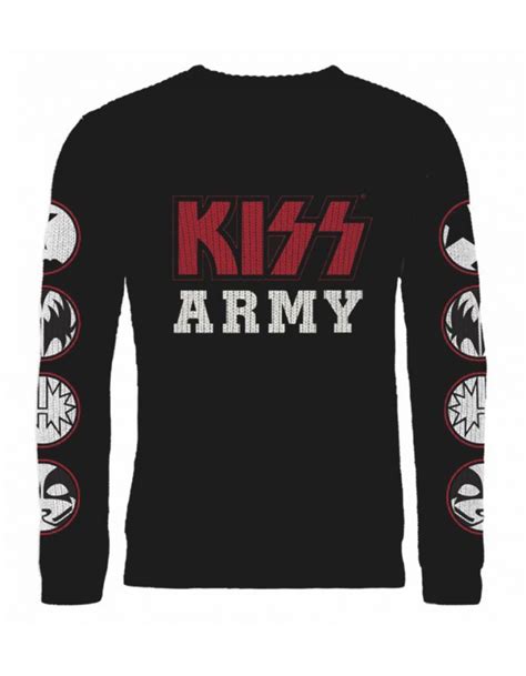 Official Kiss Army Crew Neck Knitted Jumper