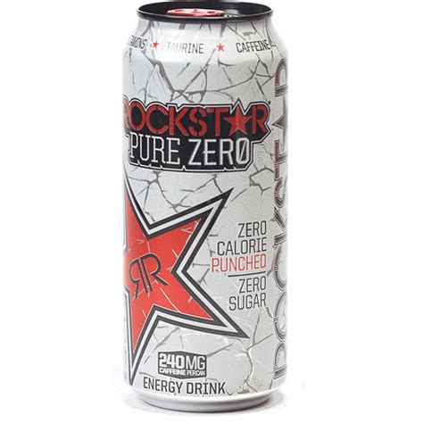 Rockstar Pure Zero Energy Drink Fruit Punch Flavor Fl Oz Can Buehler S