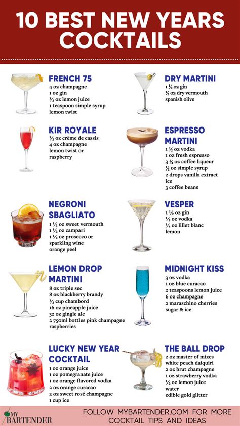 Best New Years Cocktails To Drink Recipe Christmas Cocktails