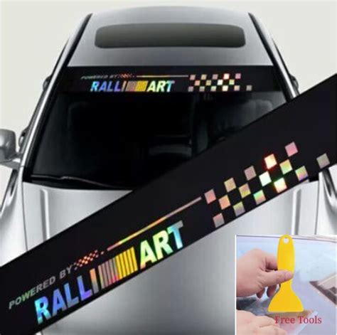 Colorful Reflective Decoration Decals Car Stickers Styling Front