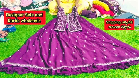 Designer Sets Long Frocks Wholesale Exclusive Ready Made Croptops