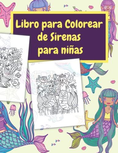 Libro Para Colorear De Sirenas Para Ni As Cuaderno Para Colorear En