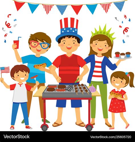 July 4th Picnic Clipart