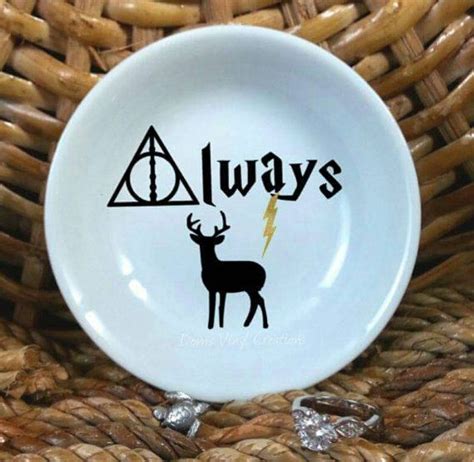 Always Harry Potter Inspired Ring Dish Hp Fan Art Trinket Holder