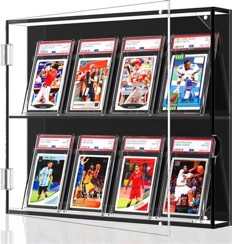 Niubee Acrylic Baseball Card Display Case Graded Card Display Frame